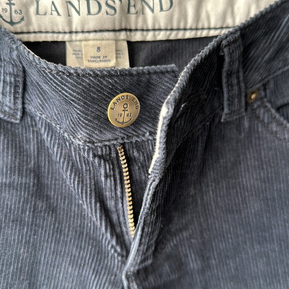 LAND’S END kids Corduroys size 8 navy blue girls cords - Picture 4 of 10